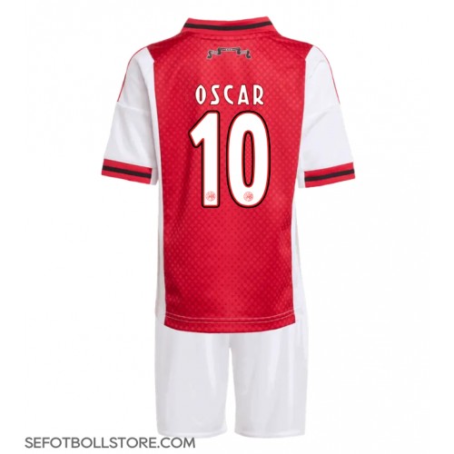 Ajax Oscar Gloukh #10 Replika babykläder Hemmaställ Barn 2025-26 Kortärmad (+ korta byxor)